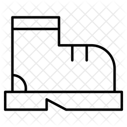 256x256 Hiking Boot Icon Of Line Style