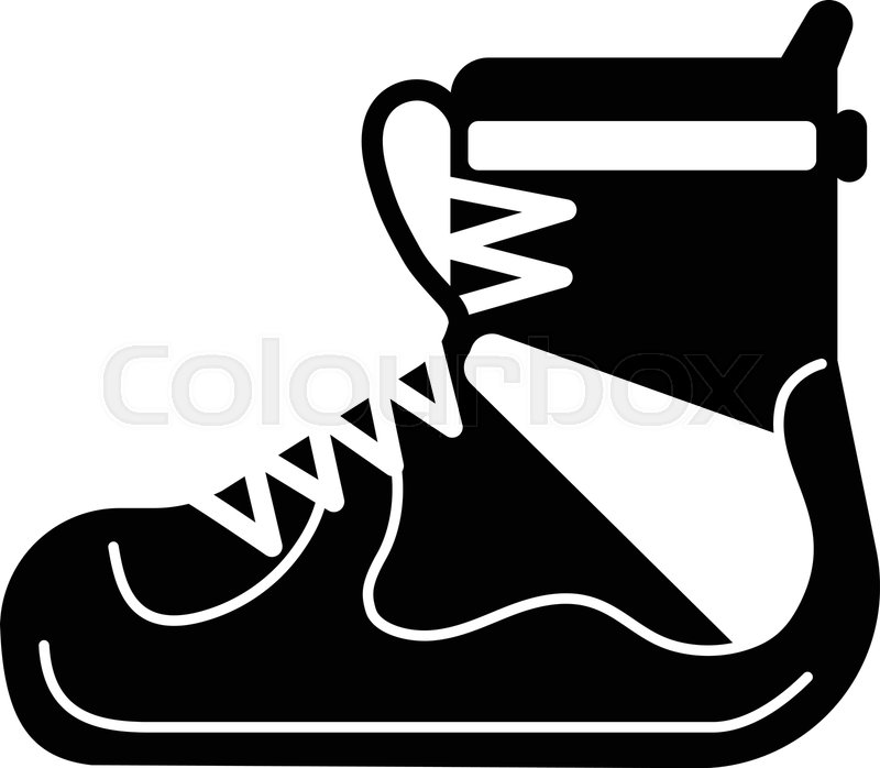 800x698 Hiking Boot Icon Simple Illustration Stock Vector Colourbox