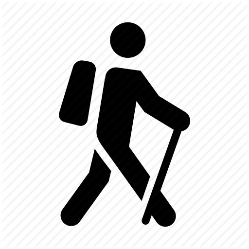 512x512 Hiking, Man, Person, User Icon