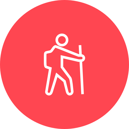 512x512 Red, Hiking Icon Free Of Hotel And Spa Icons