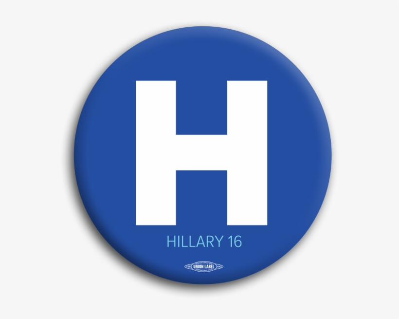 820x655 Big H Hillary Button