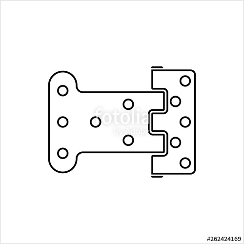 500x500 Door Hinge Icon, Door Hinge Connects Door With Door Frame Stock