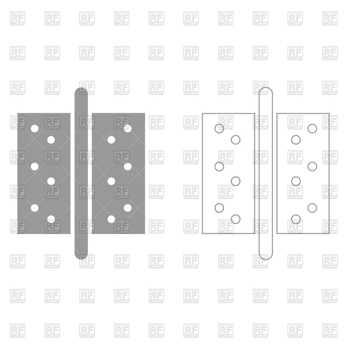1200x1200 Door Butt Or Door Hinge Icon Vector Image Of Icons And Emblems