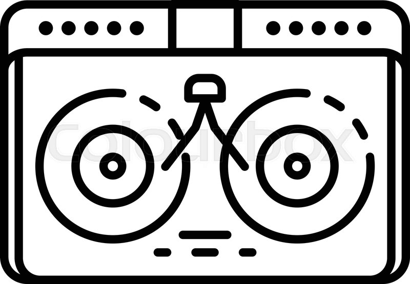 800x555 Dj Desk Hip Hop Icon Outline Dj Desk Stock Vector Colourbox