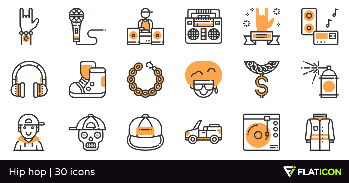 1200x630 Hip Hop Free Icons