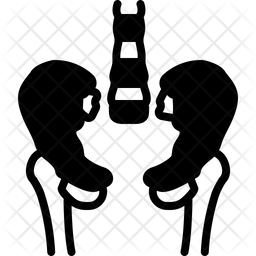 256x256 Hip Icon Of Glyph Style