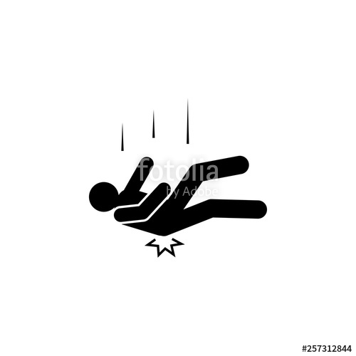 500x500 Man, Fall, Butt, Damage, Hip Icon Element Of Man Fall Down