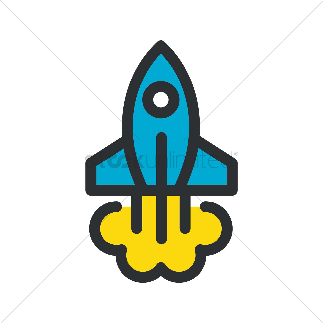 1300x1300 Rocketship Icon Vector Image