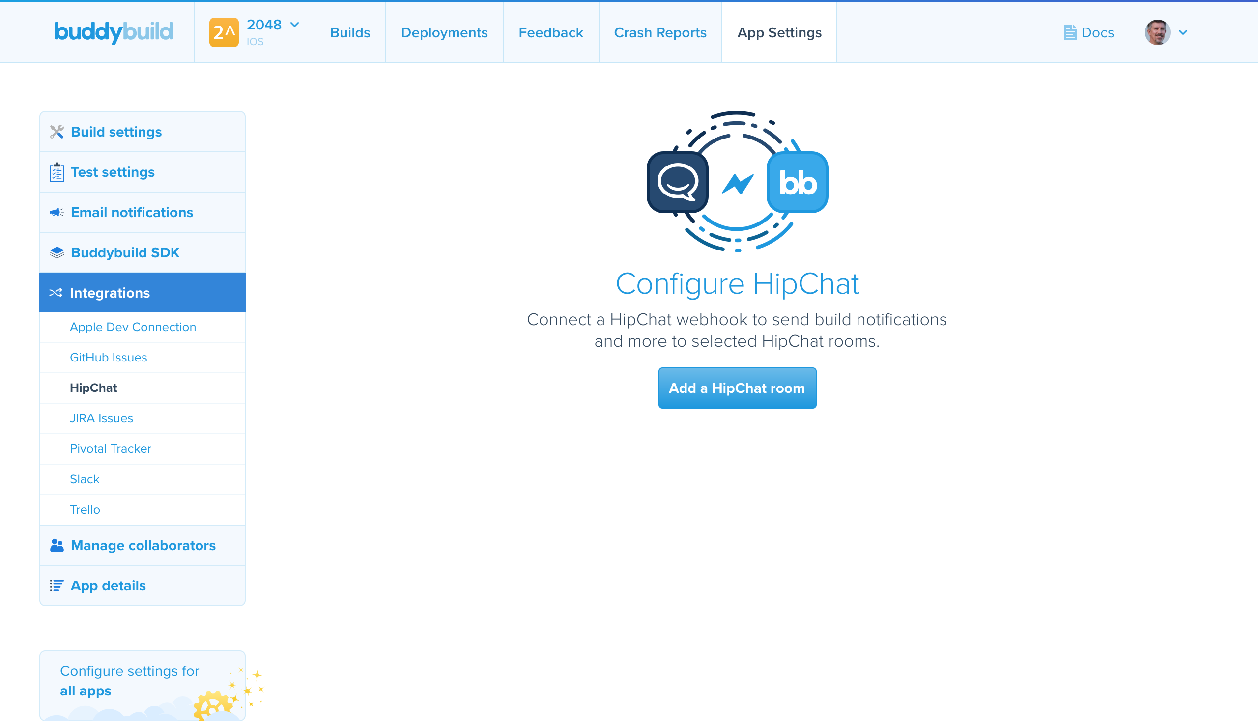 Send Buddybuild Notifications To Hipchat Rooms Buddybuild Docs 2560x1468 Send Buddybuild Notifications To Hipchat Rooms Buddybuild Docs