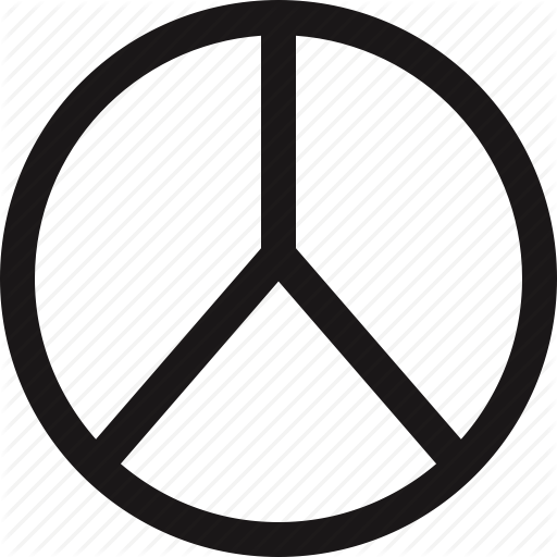 512x512 Angeles, Hippie, Los, Peace, Sign Icon