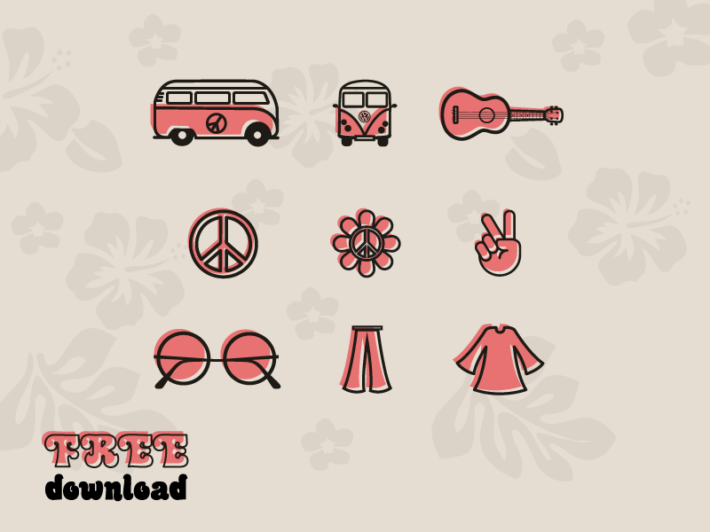 800x600 Hippie Icons