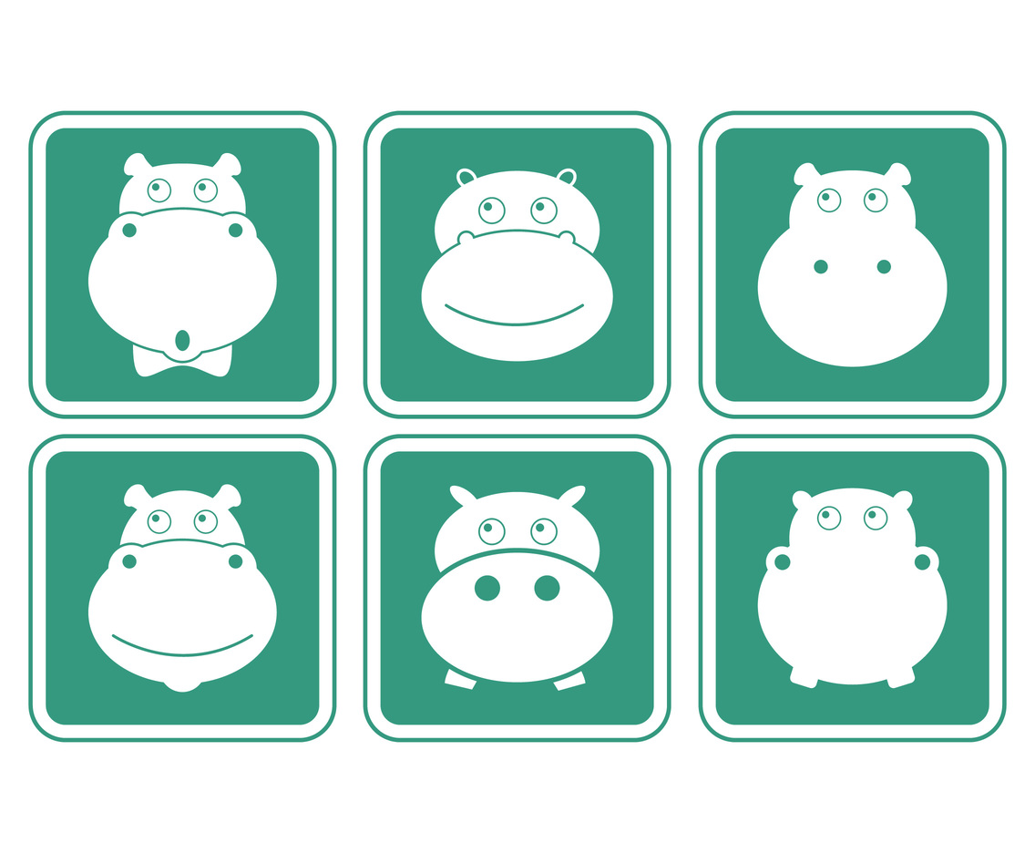 1136x936 Hippo Icon Set Vector Art Graphics