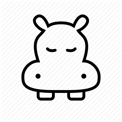 512x512 Animal, Face, Hippo, Hippopotamus, Pet, Zoo Icon
