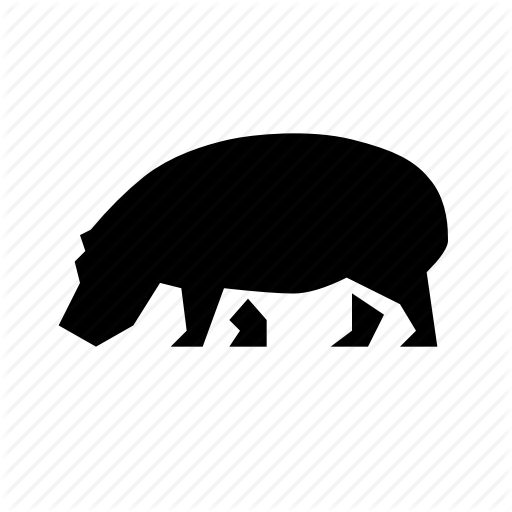 512x512 Animal, Hippo, Hippopotamus, Water, Wild Icon