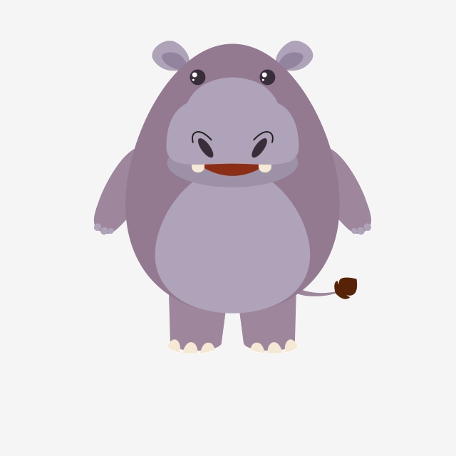 640x640 Cartoon Hippo Icon Download, Hippo, Animal, Cartoon Animal Png