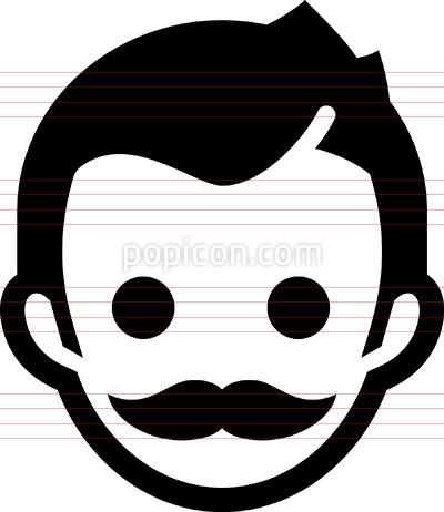 400x462 Hipster Icon