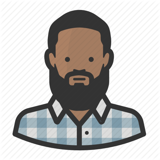 512x512 African, Avatar, Beard, Flannel, Hipster Icon