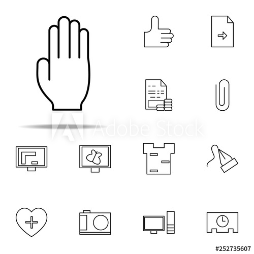 500x500 Hire Me Hand Icon Web Icons Universal Set For Web And Mobile