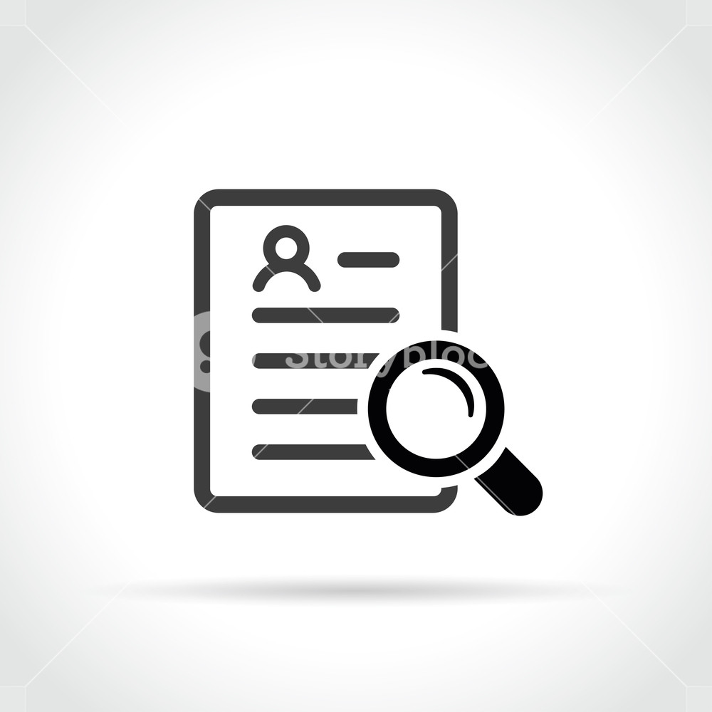 1000x1000 Illustration Of Hiring Icon On White Background Royalty Free Stock