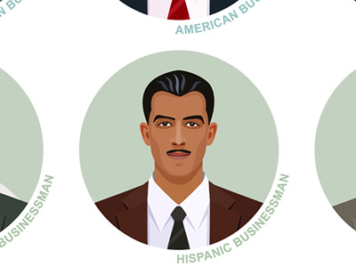 400x300 Hispanic Businessman Vector Avatar