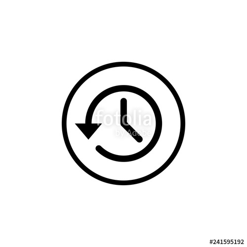 500x500 History Icon Vector History Line Icon Stock Image And Royalty