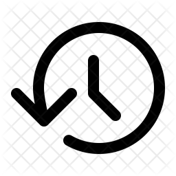 256x256 Recent History Icon Of Line Style