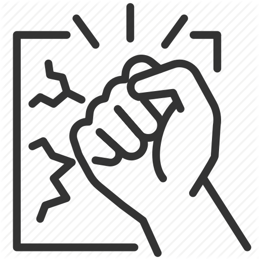 512x512 Break Glass, Emergency, Escape, Evacuate, Exit, Hit Icon