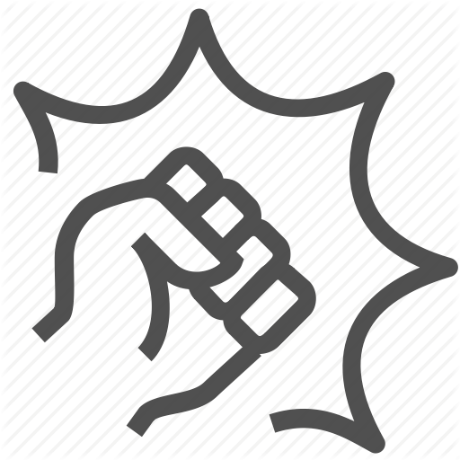 512x512 Computer, Fight, Fighting, Game, Hand, Hit, Stroke Icon