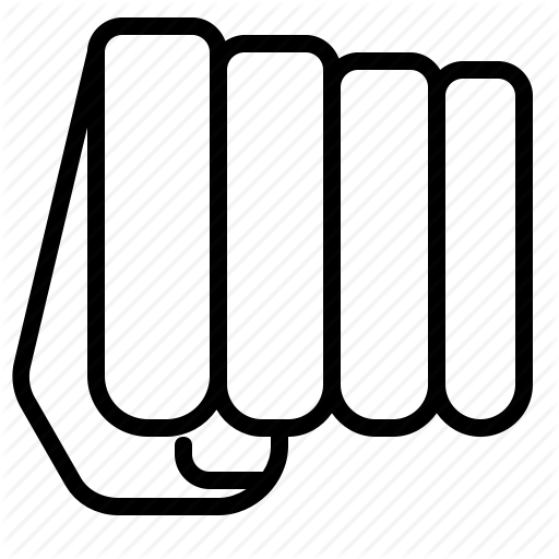 512x512 Fight, Hand, Hit Icon