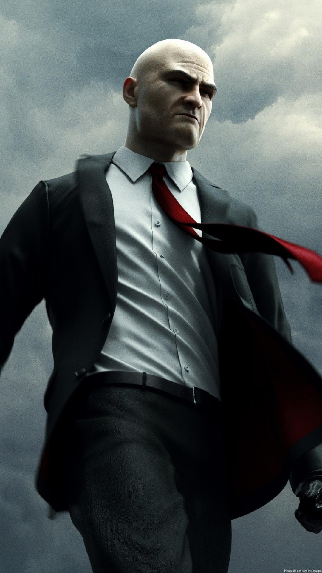 1080x1920 Suit Tie Men Hitman Absolution Agent Wallpaper