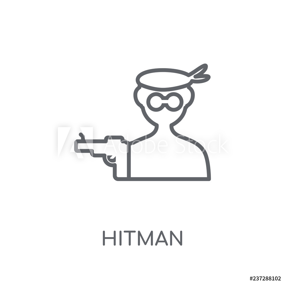 Photo Art Print Hitman Linear Icon Europosters 1000x1000 Photo Art Print Hitman Linear Icon Europosters