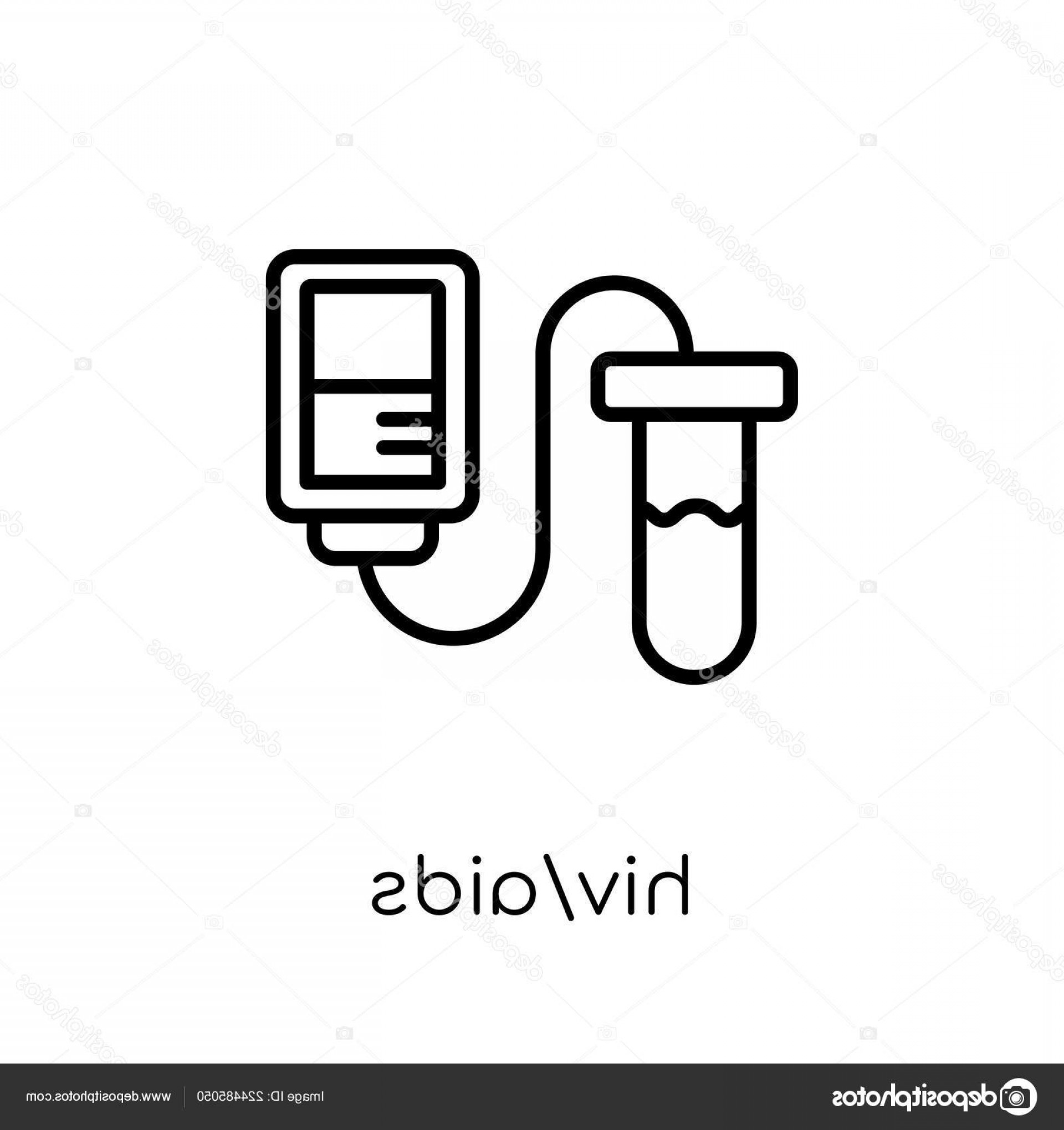 1920x2040 Stock Illustration Hiv Aids Icon Trendy Modern Handandbeak