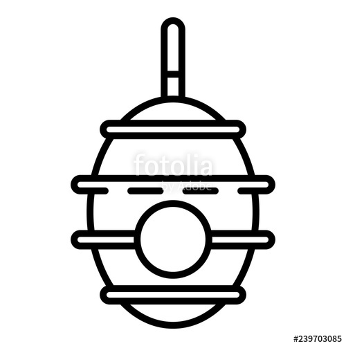 500x500 Tree Bee Hive Icon Outline Tree Bee Hive Vector Icon For Web