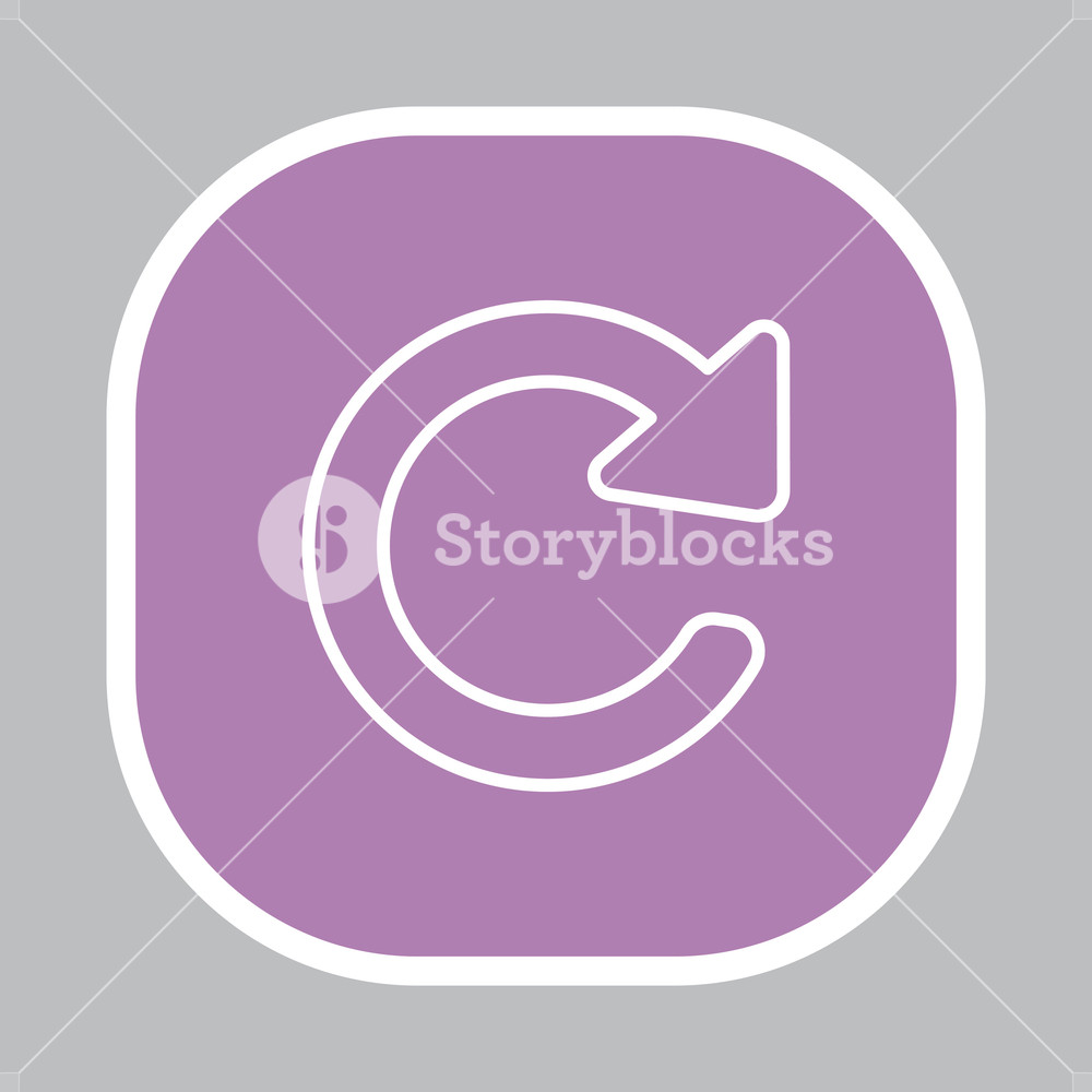 1000x1000 Reload Line Icon Refresh Symbol Royalty Free Stock Image