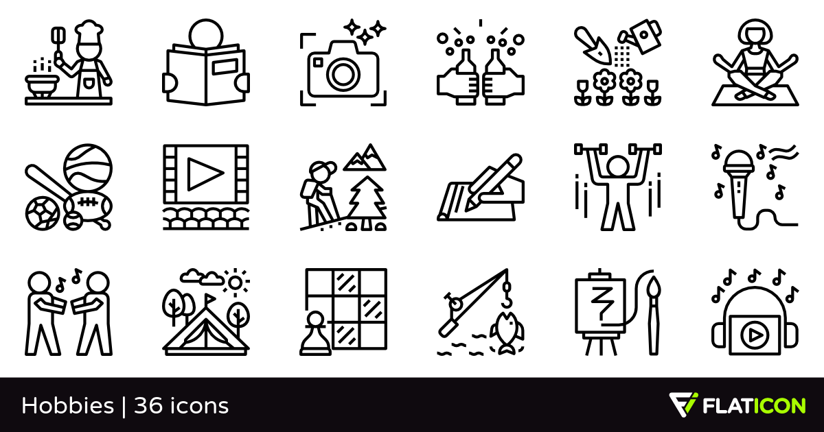 1200x630 Hobbies Free Icons