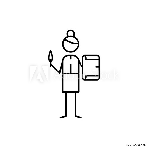 500x500 Writer Icon Element Of Human Hobbies Icon For Mobile Concept