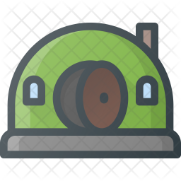 Hobbit Icon Of Colored Outline Style 256x256 Hobbit Icon Of Colored Outline Style