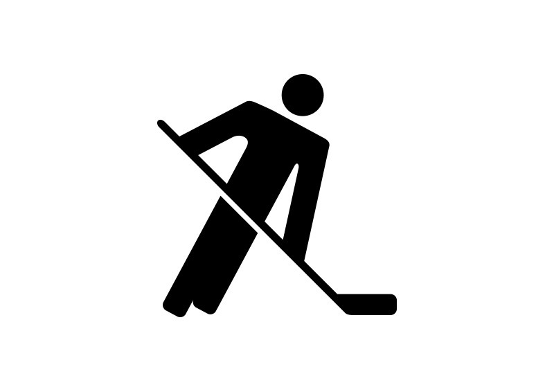 800x566 Hockey Player Pictogram Icon