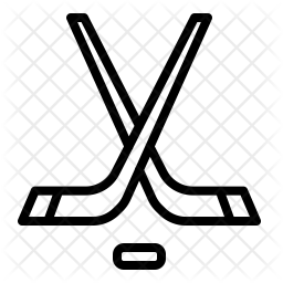 256x256 Ice Hockey Icon Of Line Style