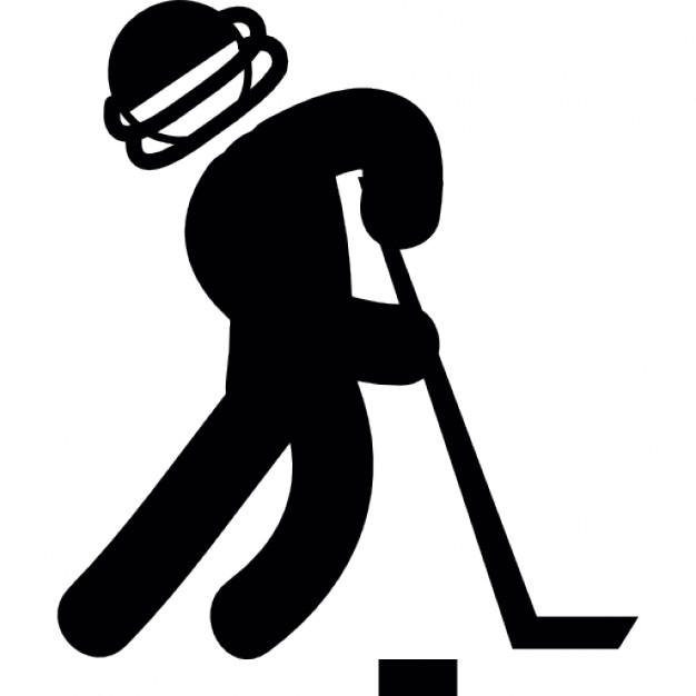 626x626 Man Practicing Ice Hockey Icon