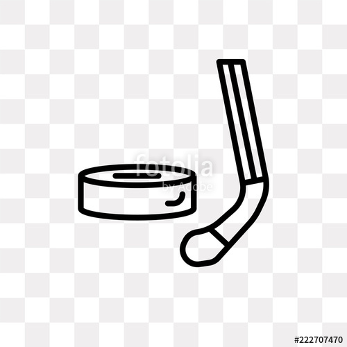 500x500 Hockey Puck Icon On Transparent Background Modern Icons Vector