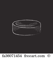 180x195 Free Art Print Of Hockey Puck Hockey Puck On Ice Background