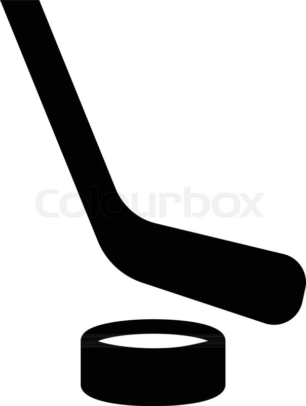604x800 Glyph Beautiful Puck Hockey Ball Stock Vector Colourbox