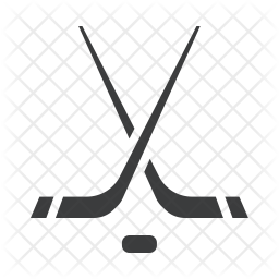 256x256 Hockey Stick Icon Of Glyph Style