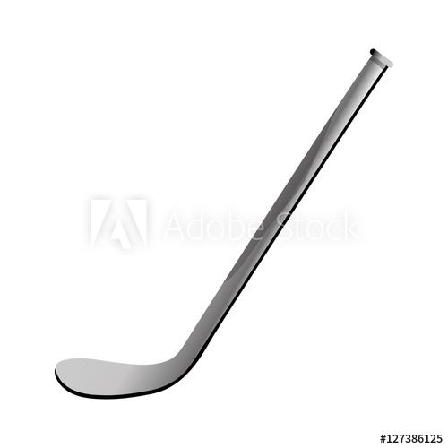500x500 Ice Hockey Stick Icon Vector Illustration Graphic Design