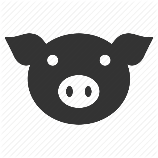 512x512 Hog, Pig Head, Piggy, Pork, Snout, Sow, Swine Icon