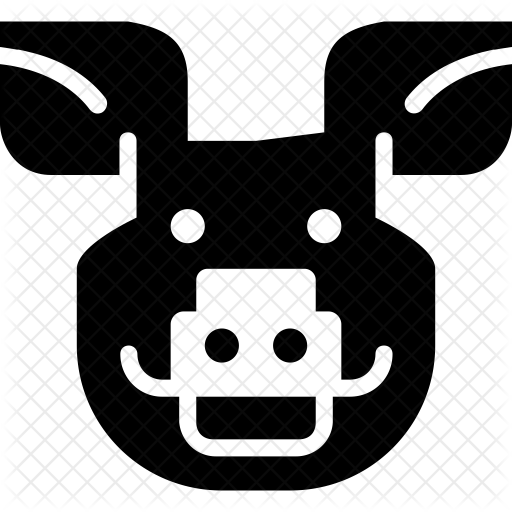 512x512 Hog Icon Of Glyph Style