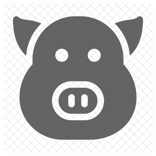512x512 Pig Icon Of Glyph Style