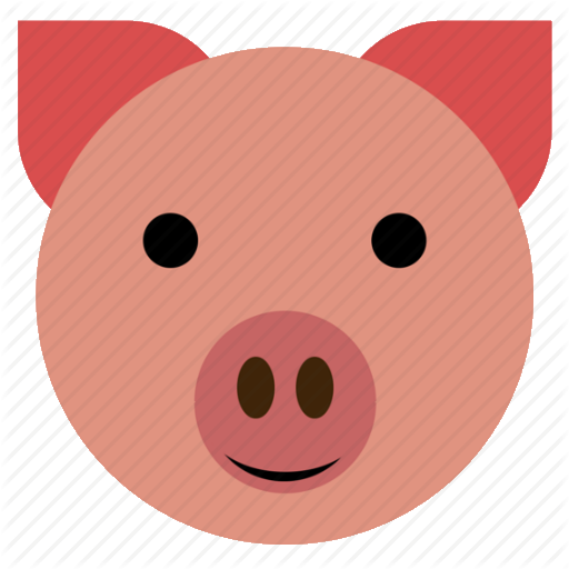 512x512 Pig Face Cute Face Finance Happy Hog Pig Piggy Icon Icon Search