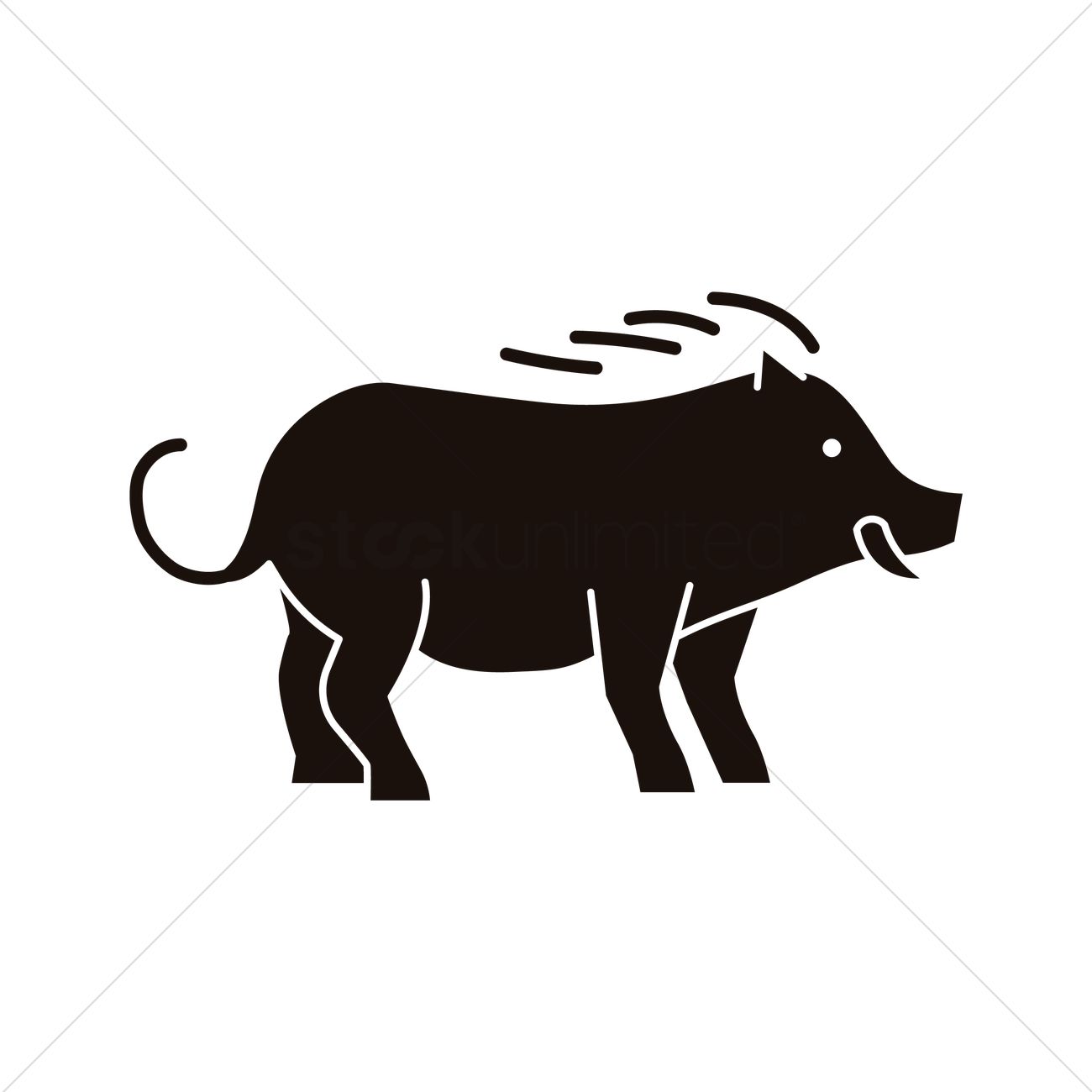 1300x1300 Wild Boar Icon Vector Image